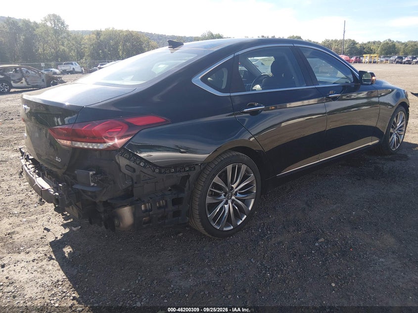 Vin: kmhgn4jf0hu214044, lot: 46700221, genesis g80 5.0 ultimate 20174