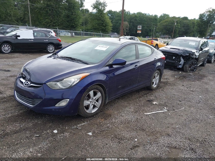 Vin: 5npdh4ae9dh404483, lot: 46700280, hyundai elantra gls pzev 20132