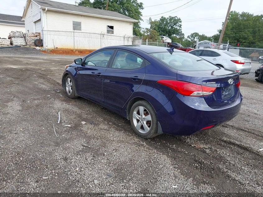 Vin: 5npdh4ae9dh404483, lot: 46700280, hyundai elantra gls pzev 20133