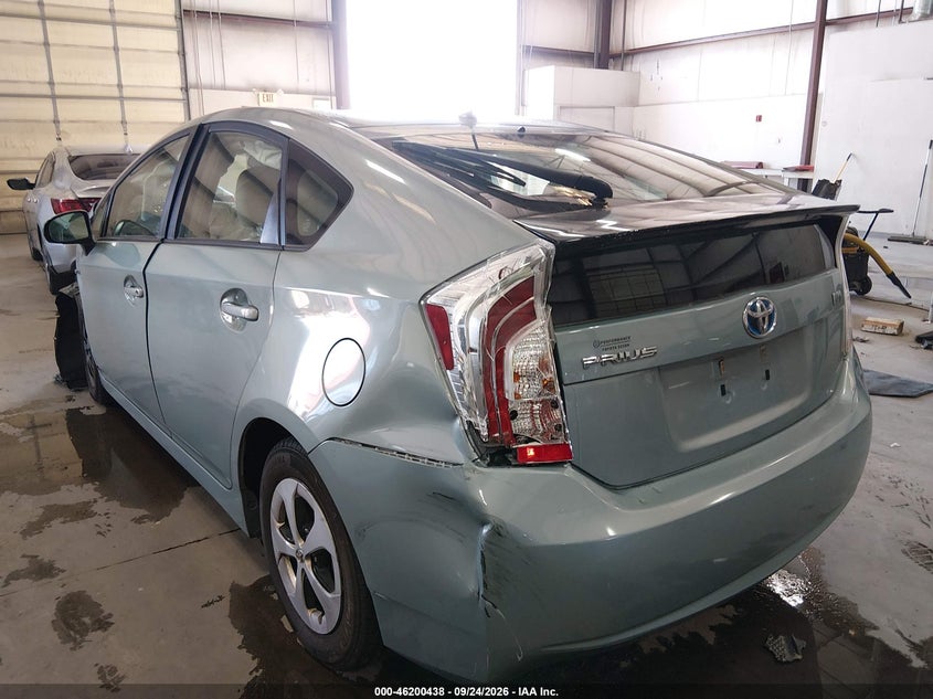 Vin: jtdkn3du8e1836035, lot: 46700350, toyota prius two 20143