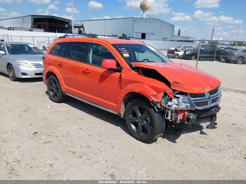Vin: 3c4pdcgb8jt277382, lot: 46700379, dodge journey crossroad 20181
