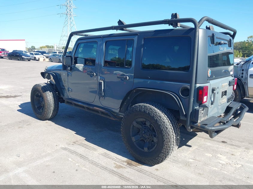 Vin: 1c4bjwdg2fl598180, lot: 46700381, jeep wrangler unlimited sport 20153