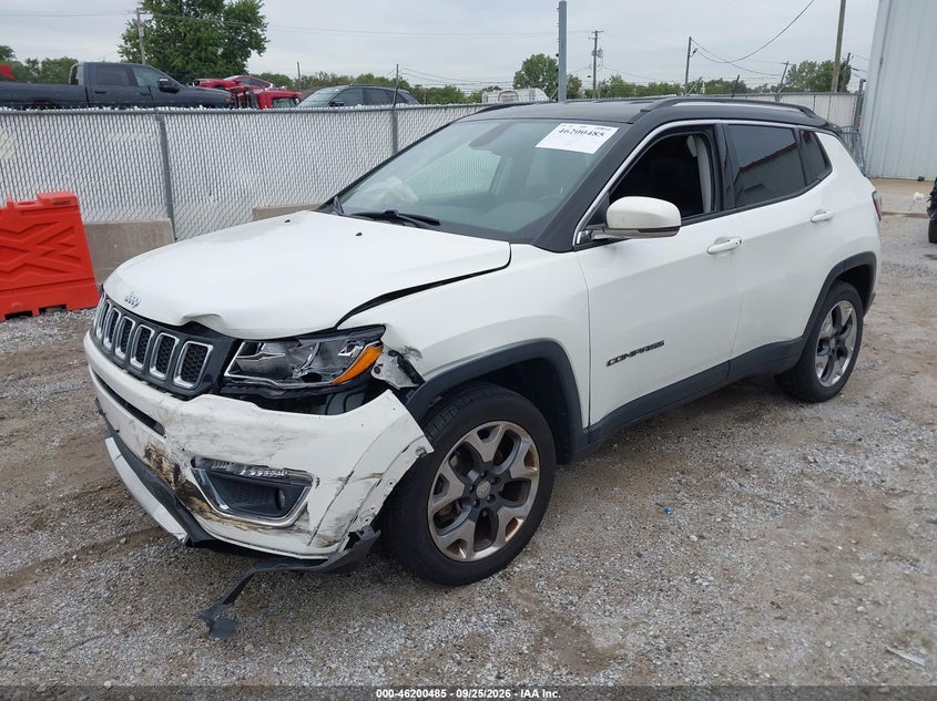 Vin: 3c4njdcb0ht679676, lot: 46700396, jeep new compass limited 4x4 20172
