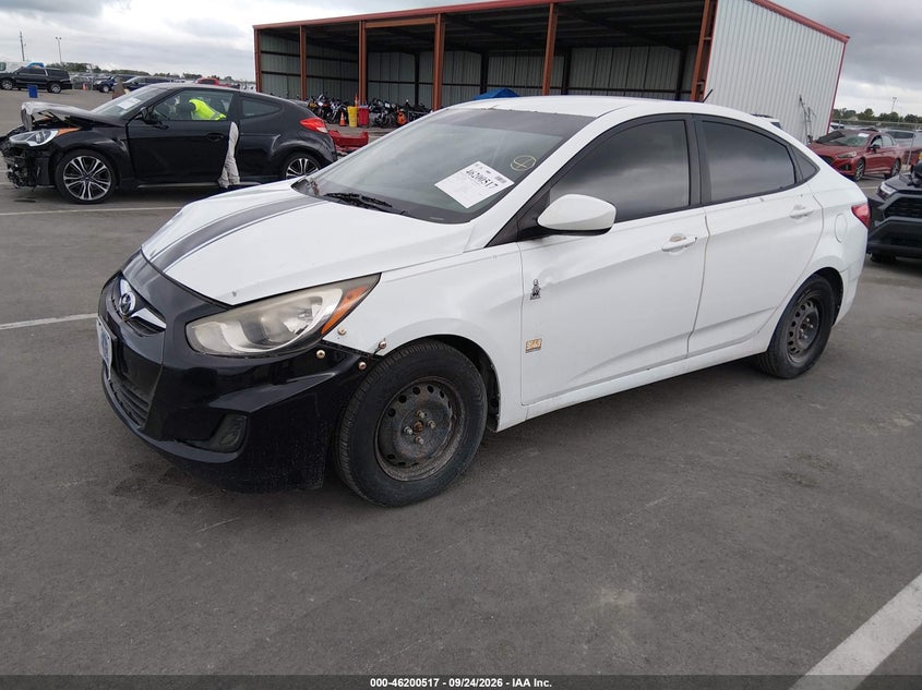 Vin: kmhct4ae3du366695, lot: 46700429, hyundai accent gls 20132