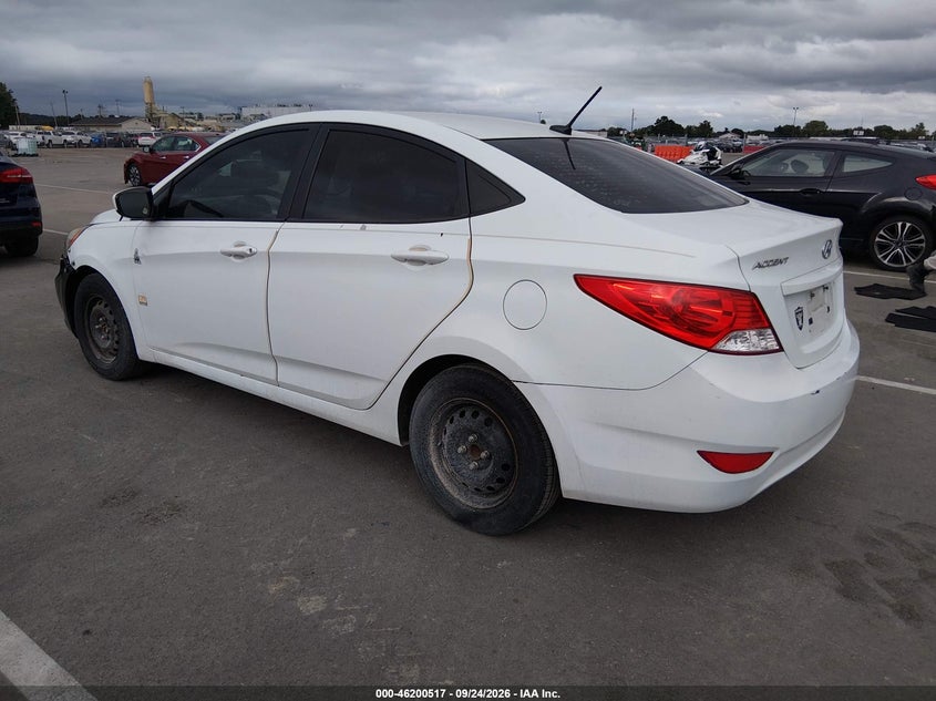Vin: kmhct4ae3du366695, lot: 46700429, hyundai accent gls 20133