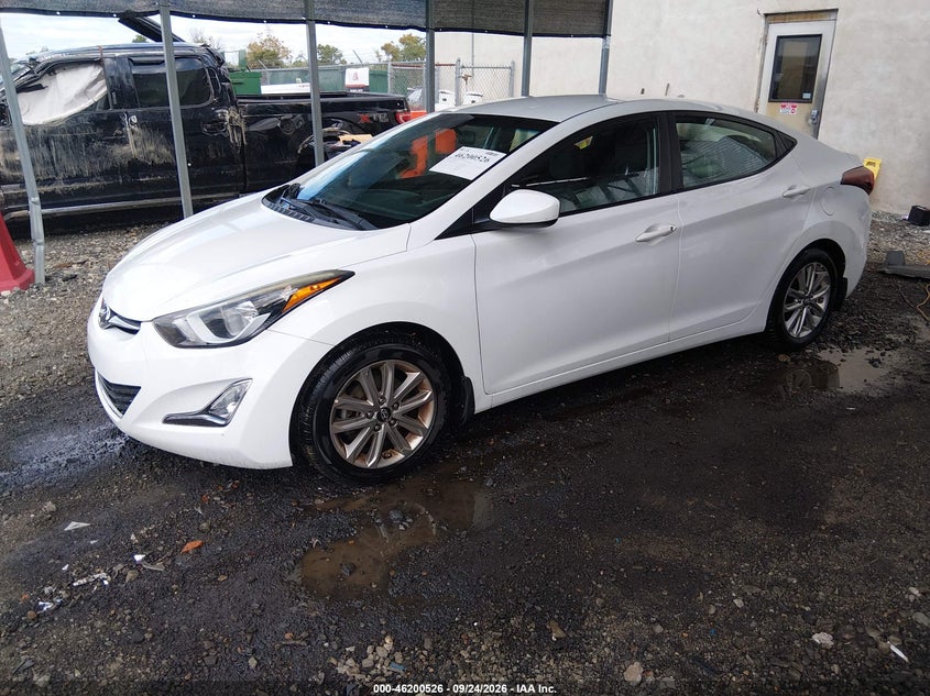 Vin: 5npdh4ae2fh629105, lot: 46700438, hyundai elantra se 20152