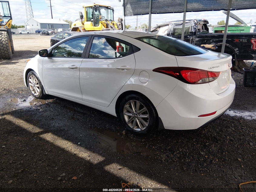 Vin: 5npdh4ae2fh629105, lot: 46700438, hyundai elantra se 20153