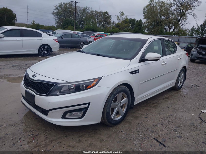 Vin: knagm4a70f5659081, lot: 46700519, kia optima lx 20152