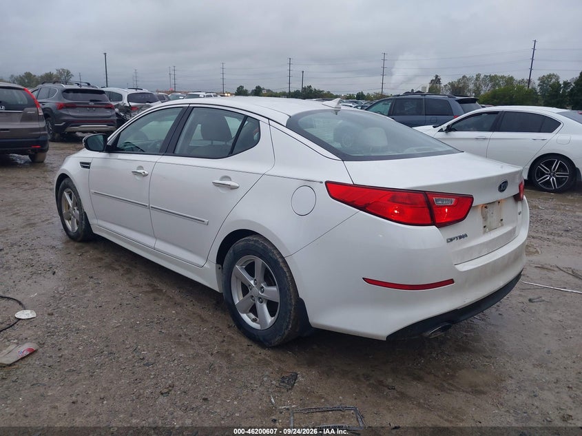 Vin: knagm4a70f5659081, lot: 46700519, kia optima lx 20153