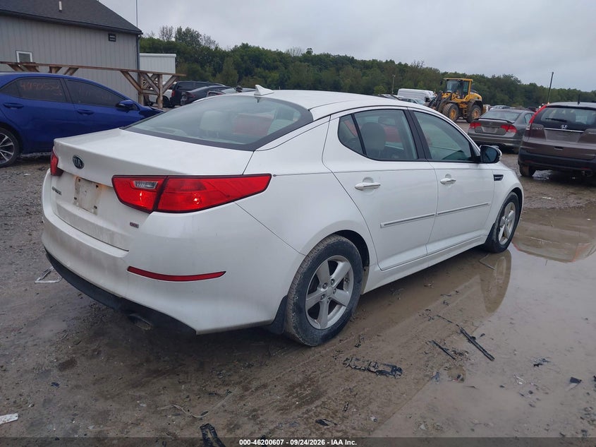 Vin: knagm4a70f5659081, lot: 46700519, kia optima lx 20154