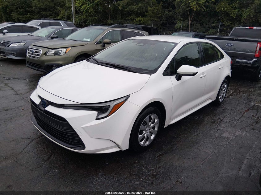 Vin: jtdbcmfe5p3005200, lot: 46700541, toyota corolla hybrid le 20232
