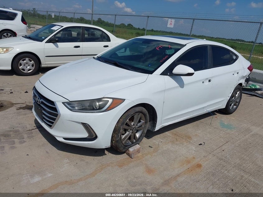 Vin: 5npd84lf4hh191356, lot: 46700563, hyundai elantra value edition 20172