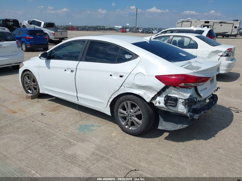 Vin: 5npd84lf4hh191356, lot: 46700563, hyundai elantra value edition 20173