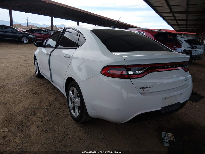 Vin: 1c3cdfbb2gd749974, lot: 46700573, dodge dart sxt 20163