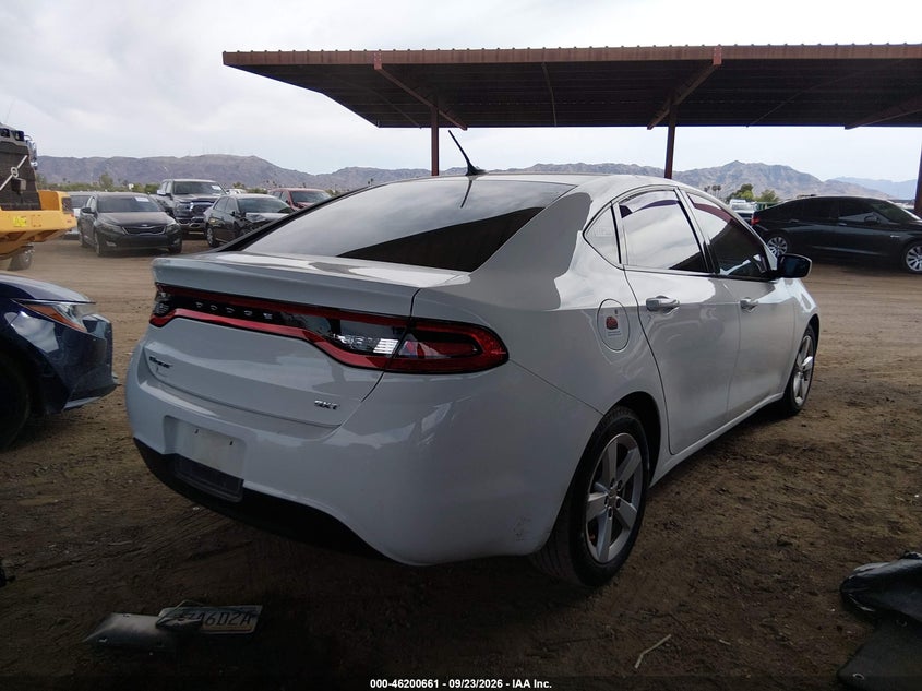 Vin: 1c3cdfbb2gd749974, lot: 46700573, dodge dart sxt 20164