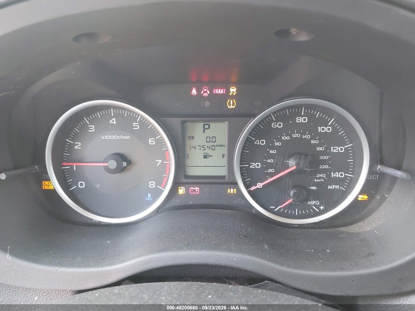 SUBARU XV CROSSTREK 2013 VIN JF2GPACC9D2841980