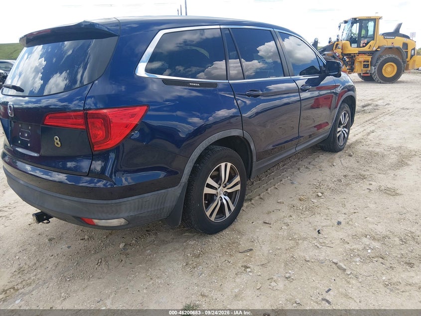 Vin: 5fnyf5h36jb008667, lot: 46700595, honda pilot ex 20184