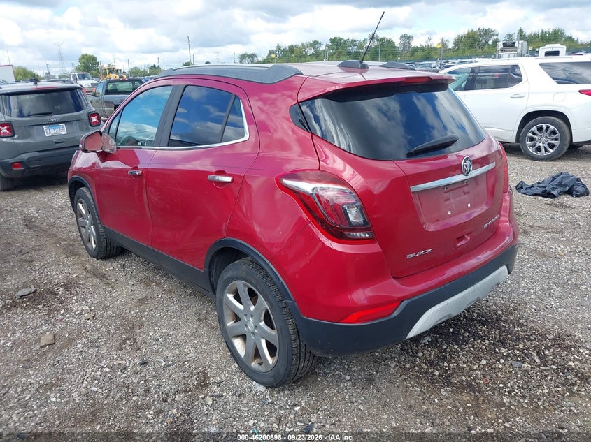Vin: kl4cjasb1hb139191, lot: 46700610, buick encore preferred 20173