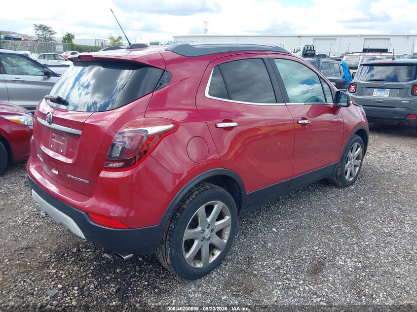 Vin: kl4cjasb1hb139191, lot: 46700610, buick encore preferred 20174