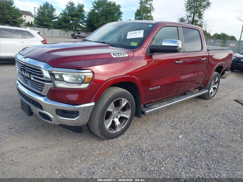 Vin: 1c6srfjtxkn595737, lot: 46700629, ram 1500 laramie  4x4 5'7 box 20192