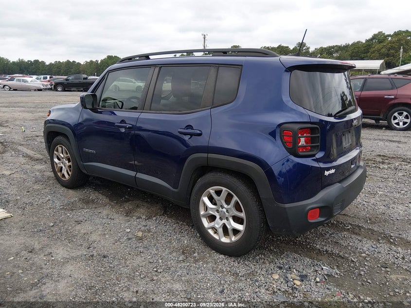 Vin: zaccjabb3jpj70182, lot: 46700635, jeep renegade latitude fwd 20183