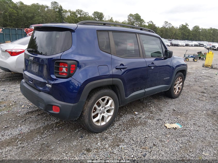 Vin: zaccjabb3jpj70182, lot: 46700635, jeep renegade latitude fwd 20184
