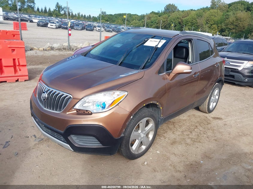 Vin: kl4cjasbxgb639882, lot: 46700711, buick encore 20162