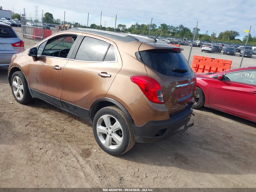 Vin: kl4cjasbxgb639882, lot: 46700711, buick encore 20163