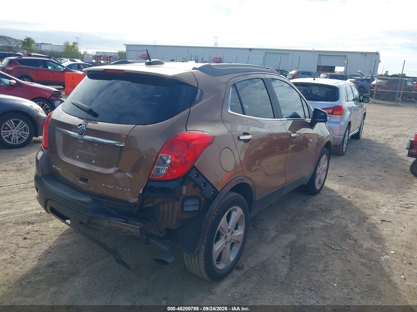 Vin: kl4cjasbxgb639882, lot: 46700711, buick encore 20164