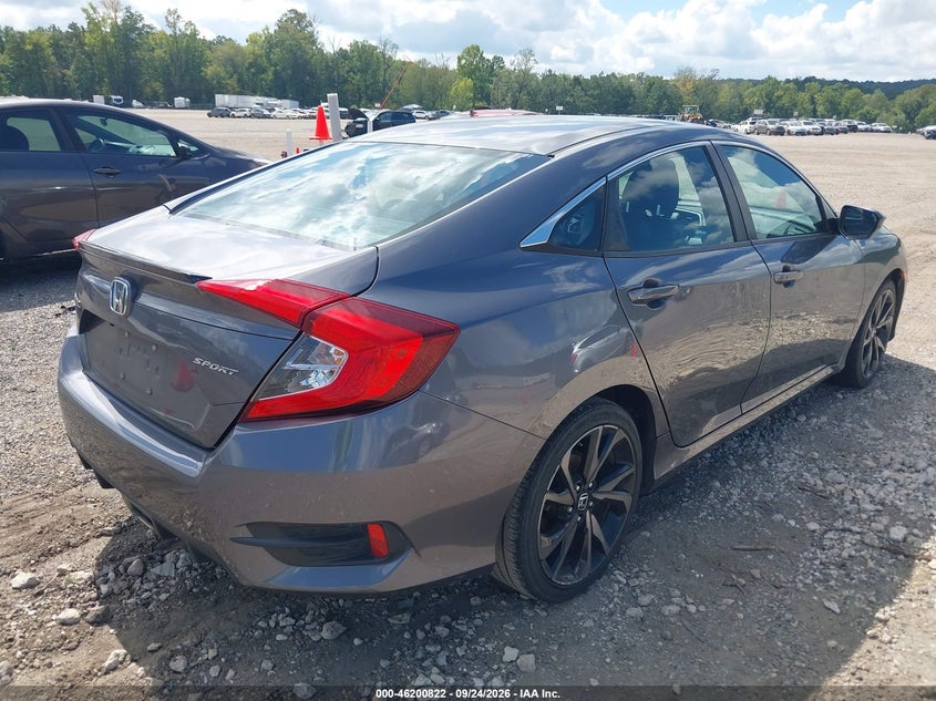 Vin: 2hgfc2f87lh521955, lot: 46700734, honda civic sport 20204
