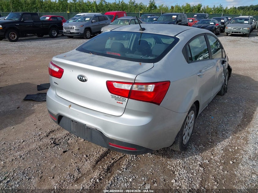 Vin: knadm4a38f6504689, lot: 46700742, kia rio lx 20154
