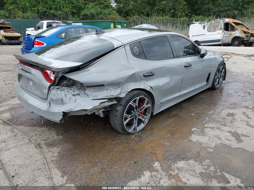 Vin: knae55lcxj6019922, lot: 46700745, kia stinger gt2 20184