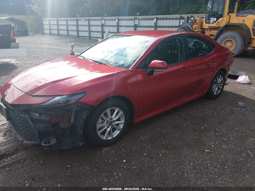 Vin: 4t1daack3su005962, lot: 46700778, toyota camry le 20252