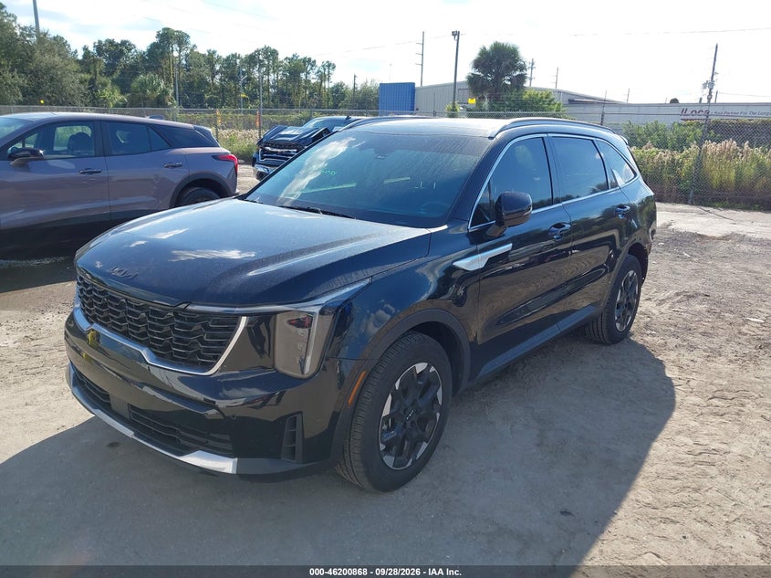 Vin: 5xyrl4jc2sg355800, lot: 46700780, kia sorento s 20252