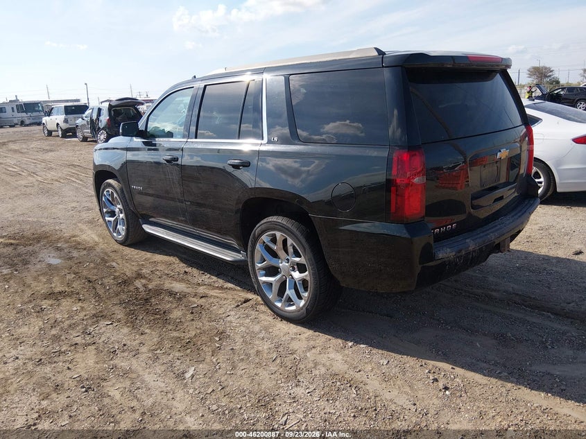 Vin: 1gnscakc2gr379027, lot: 46700799, chevrolet tahoe ls 20163