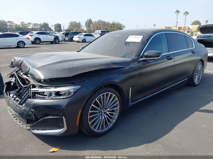 2020 BMW 7er, Удар спереду, IAAI, VIN WBA7U2C07LCD07470 — фото 2