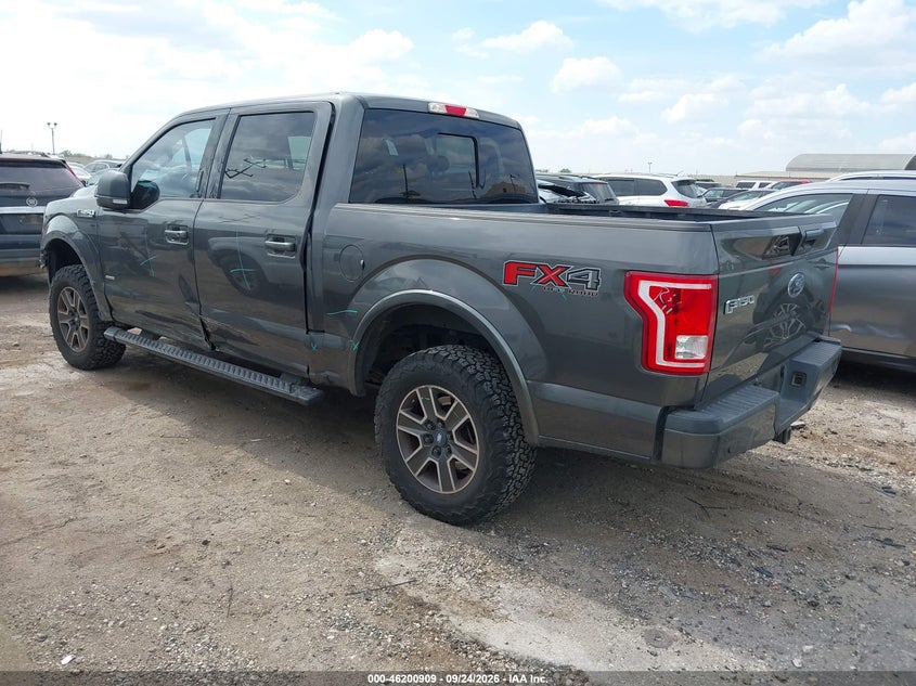 Vin: 1ftew1eg2fkd36133, lot: 46700821, ford f-150 xlt 20153