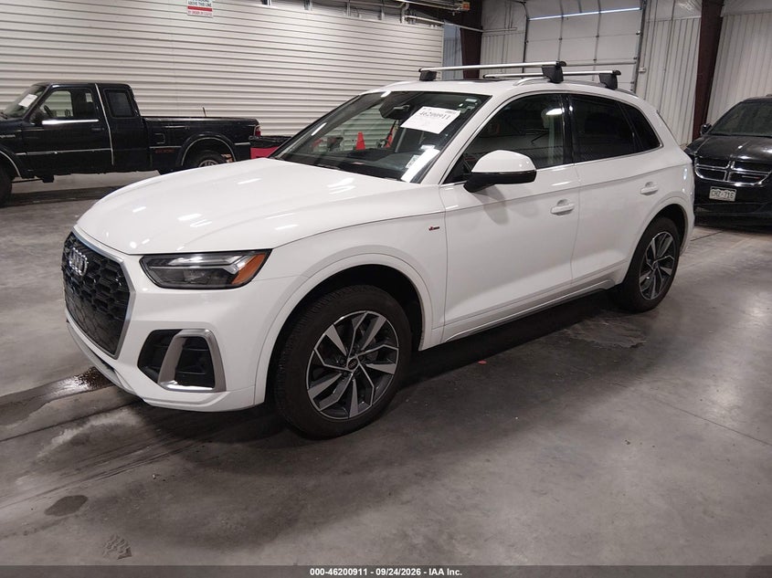 Vin: wa1eaafy4r2070344, lot: 46700823, audi q5 premium plus 45 tfsi s line quattro 20242
