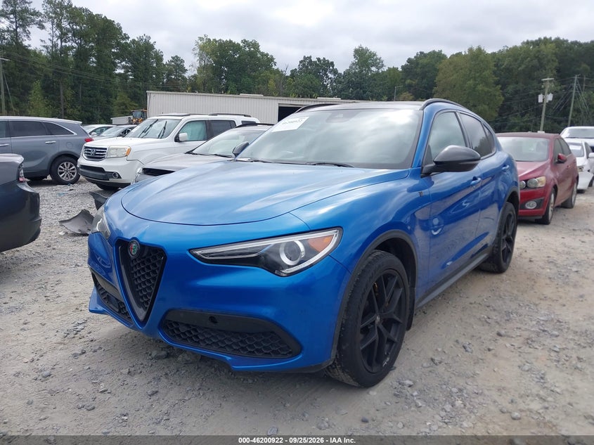 Vin: zaspakbn4k7c52044, lot: 46700835, alfa romeo stelvio ti awd 20192