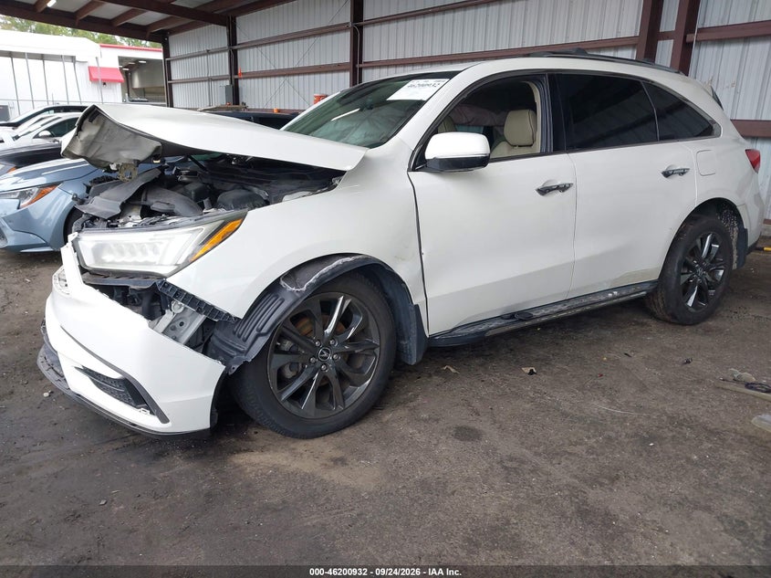 Vin: 5fryd3h86hb000339, lot: 46700843, acura mdx advance package 20172