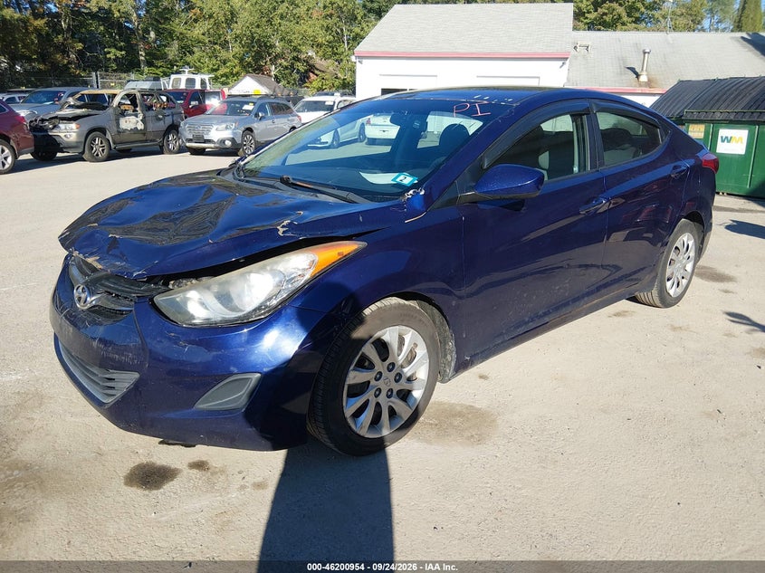 Vin: 5npdh4ae6ch074011, lot: 46700866, hyundai elantra gls pzev 20122