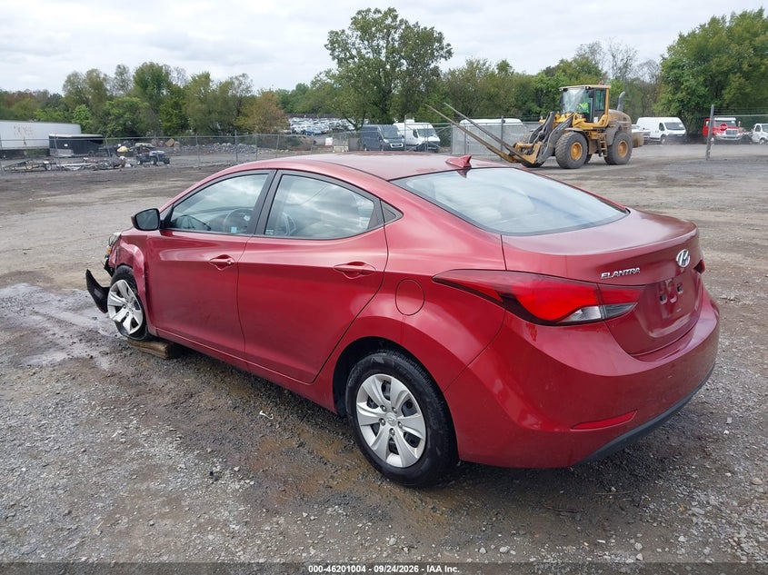 Vin: 5npdh4ae8gh774490, lot: 46700916, hyundai elantra se 20163