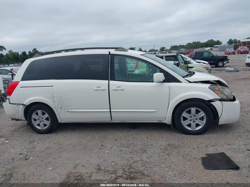 NISSAN QUEST 2005 VIN 5N1BV28U05N120710