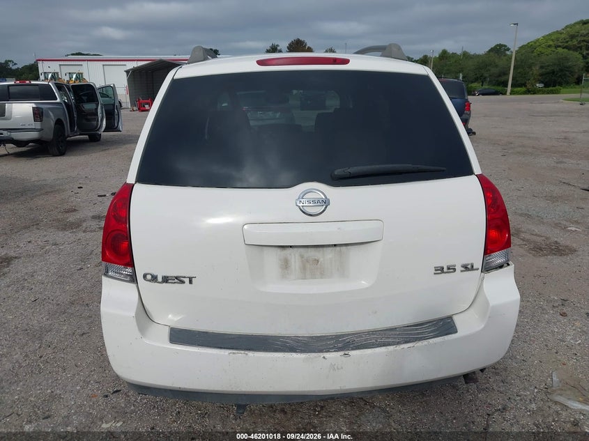 NISSAN QUEST 2005 VIN 5N1BV28U05N120710