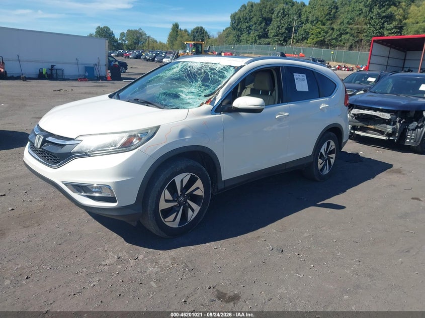 Vin: 5j6rm4h90gl091022, lot: 46700932, honda cr-v touring 20162