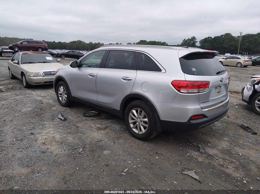 Vin: 5xypg4a3xgg149031, lot: 46700935, kia sorento lx 20163