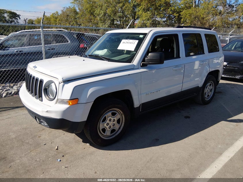 Vin: 1c4njpba9gd583270, lot: 46700944, jeep patriot sport 20162