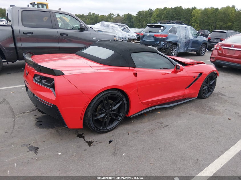 Vin: 1g1yj3d7xe5107522, lot: 46700963, chevrolet corvette stingray z51 20144