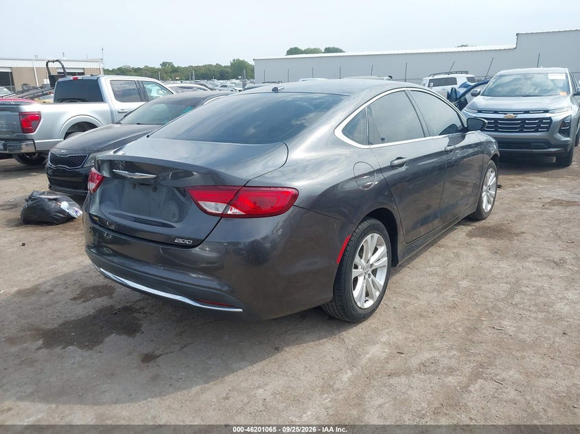 Vin: 1c3cccabxfn665767, lot: 46700977, chrysler 200 limited 20154