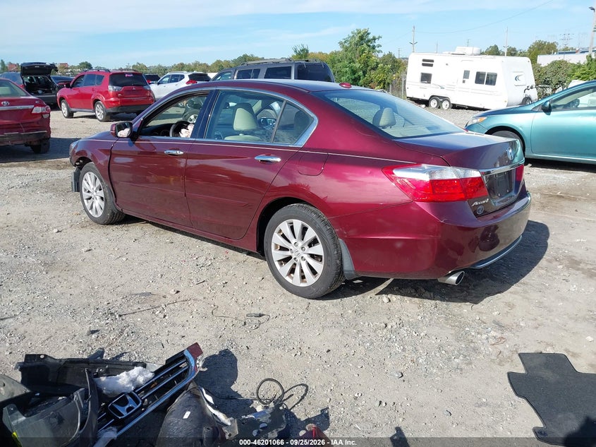 Vin: 1hgcr3f83ea028041, lot: 46700978, honda accord ex-l 20143